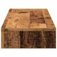 Produktbild för Skärmställ åldrat trä 100x27x10 cm konstruerat trä
