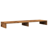 Produktbild för Skärmställ åldrat trä 100x27x10 cm konstruerat trä