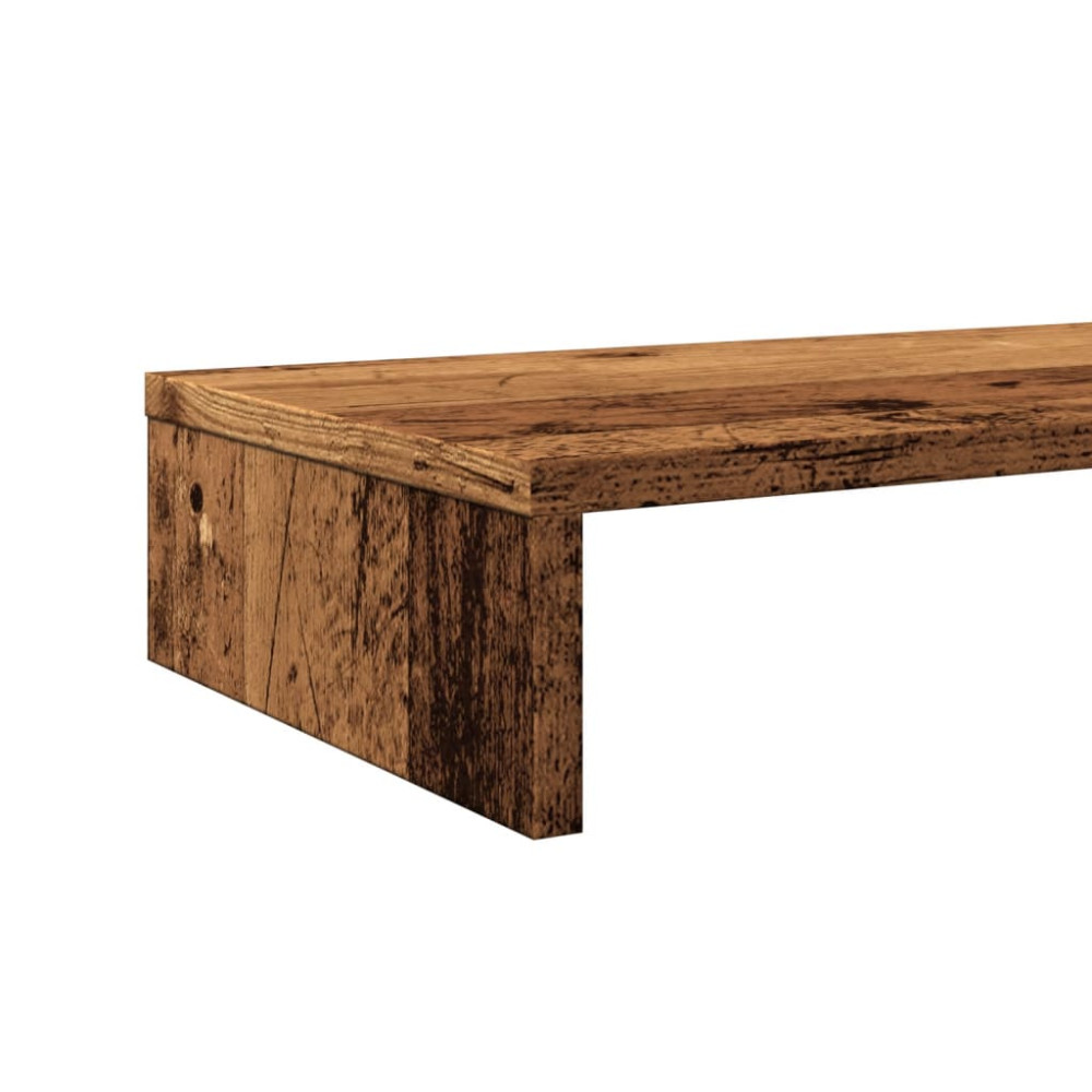 Produktbild för Skärmställ åldrat trä 100x27x10 cm konstruerat trä