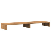 Produktbild för Skärmställ ek 100x27x10 cm konstruerat trä