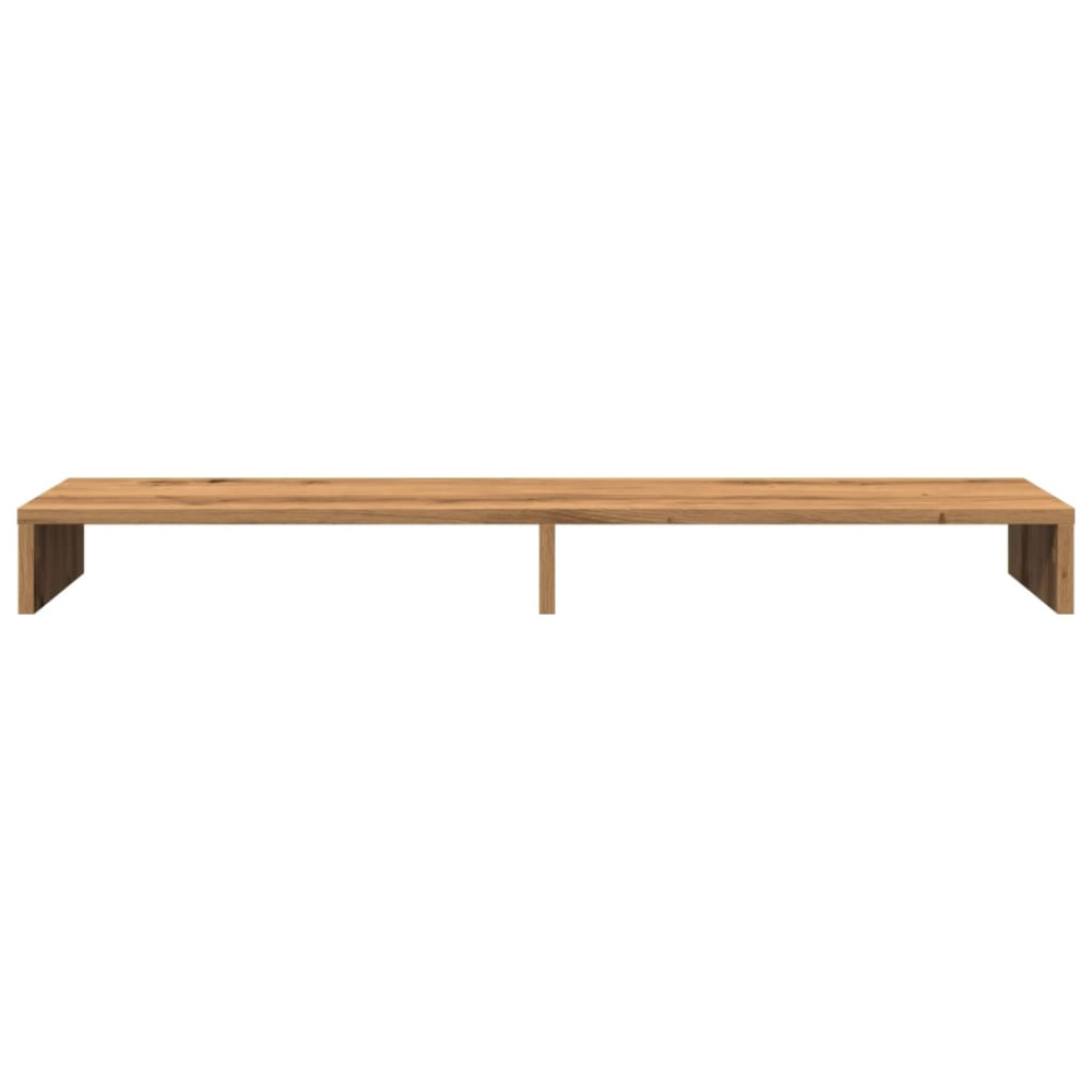 Produktbild för Skärmställ ek 100x27x10 cm konstruerat trä