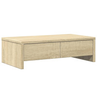 Produktbild för Skärmställ med lådor sonoma-ek 50x27x15 cm konstruerat trä