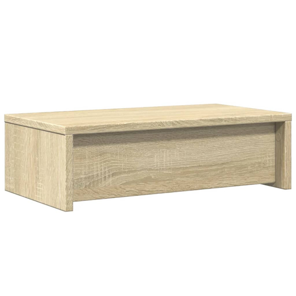 Produktbild för Skärmställ med lådor sonoma-ek 50x27x15 cm konstruerat trä