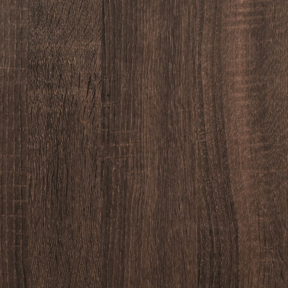 Produktbild för Skärmställ med lådor brun ek 50x27x15 cm konstruerat trä