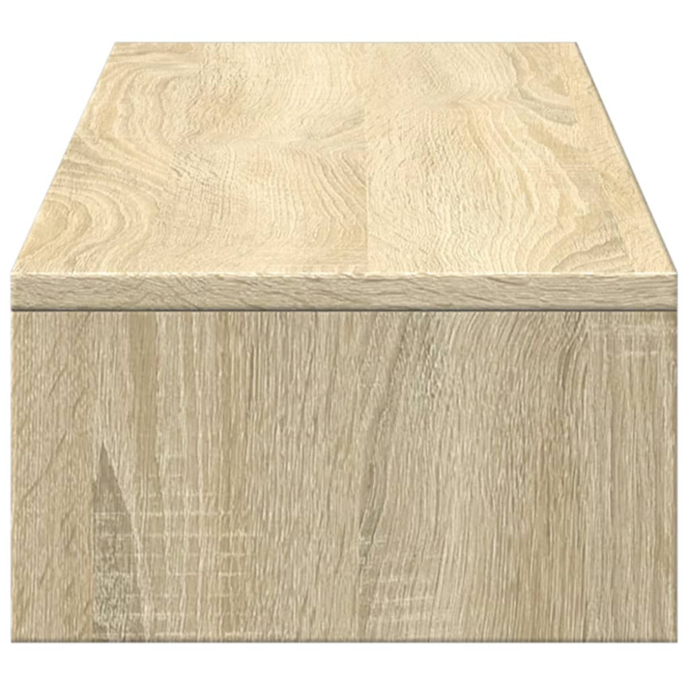 Produktbild för Monitorstativ med lådor Sonoma ek 100x27x15 cm konstruerat trä