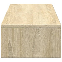 Produktbild för Monitorstativ med lådor Sonoma ek 100x27x15 cm konstruerat trä