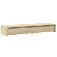Produktbild för Monitorstativ med lådor Sonoma ek 100x27x15 cm konstruerat trä