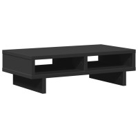 Produktbild för Skärmställ svart 50x27x15 cm konstruerat trä