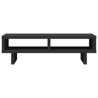 Produktbild för Skärmställ svart 50x27x15 cm konstruerat trä