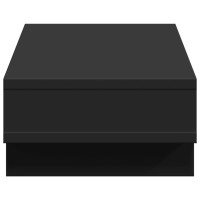 Produktbild för Skärmställ svart 50x27x15 cm konstruerat trä