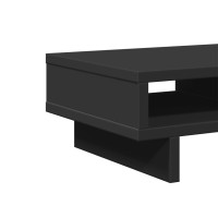 Produktbild för Skärmställ svart 50x27x15 cm konstruerat trä