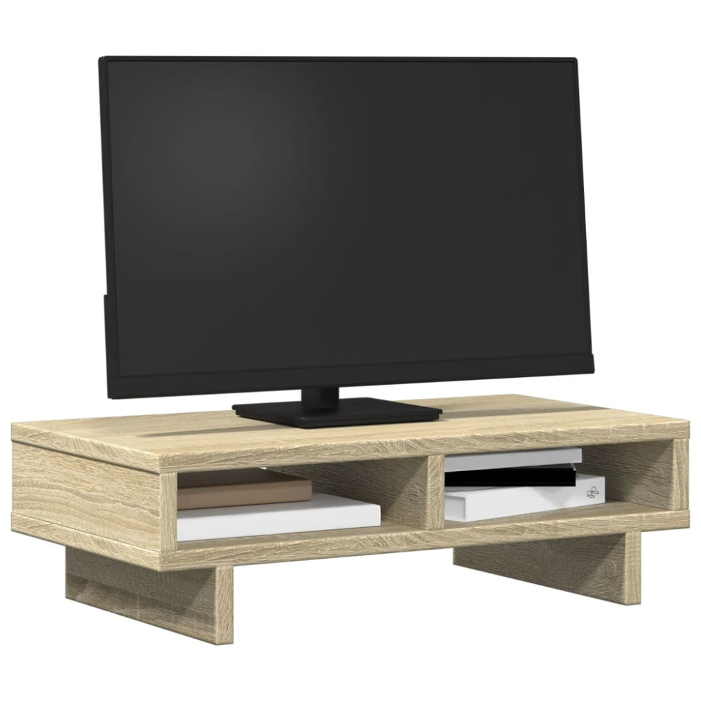 Produktbild för Skärmställ sonoma-ek 50x27x15 cm konstruerat trä