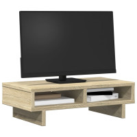 Produktbild för Skärmställ sonoma-ek 50x27x15 cm konstruerat trä