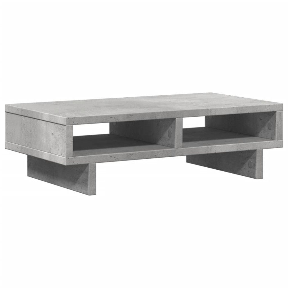 Produktbild för Skärmställ betonggrå 50x27x15 cm konstruerat trä