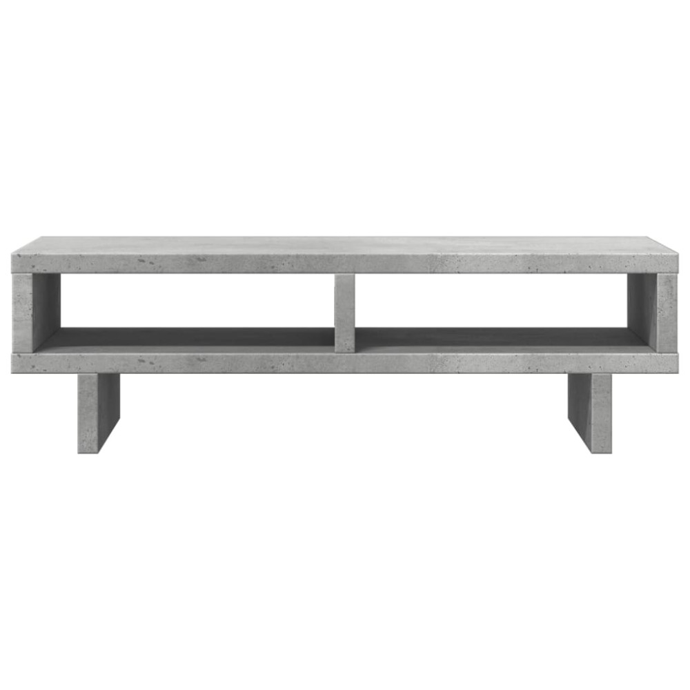 Produktbild för Skärmställ betonggrå 50x27x15 cm konstruerat trä