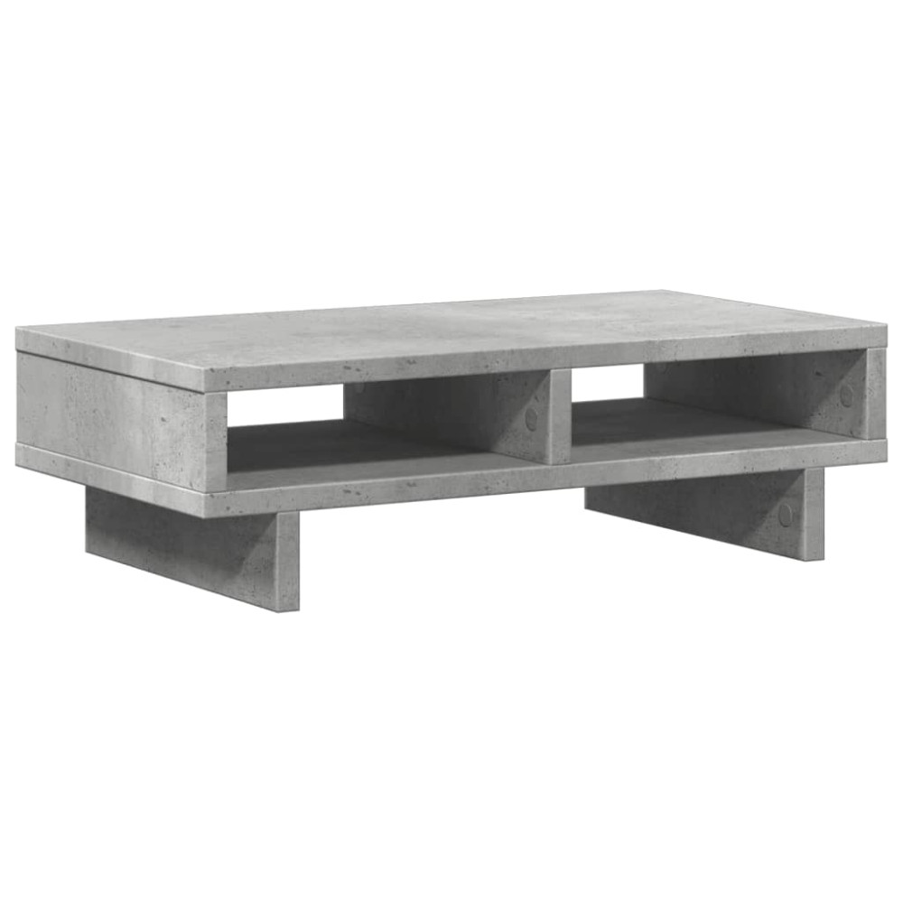Produktbild för Skärmställ betonggrå 50x27x15 cm konstruerat trä