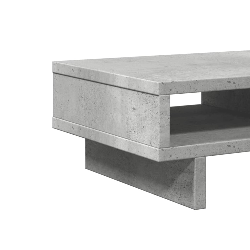 Produktbild för Skärmställ betonggrå 50x27x15 cm konstruerat trä