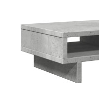 Produktbild för Skärmställ betonggrå 50x27x15 cm konstruerat trä