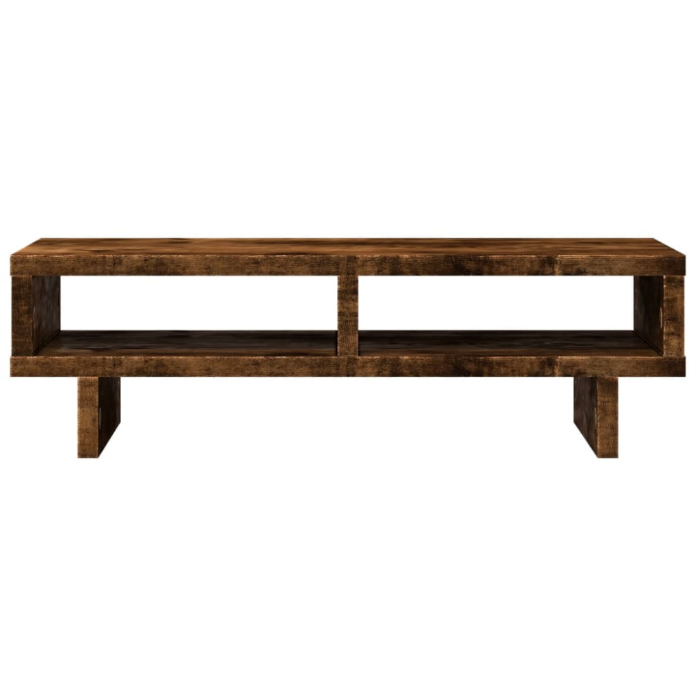 Produktbild för Skärmställ rökfärgad ek 50x27x15 cm konstruerat trä