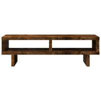 Produktbild för Skärmställ rökfärgad ek 50x27x15 cm konstruerat trä
