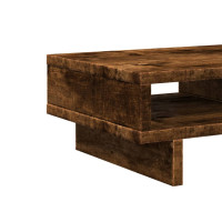 Produktbild för Skärmställ rökfärgad ek 50x27x15 cm konstruerat trä