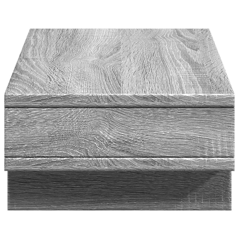 Produktbild för Skärmställ grå sonoma 50x27x15 cm konstruerat trä