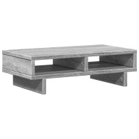 Produktbild för Skärmställ grå sonoma 50x27x15 cm konstruerat trä