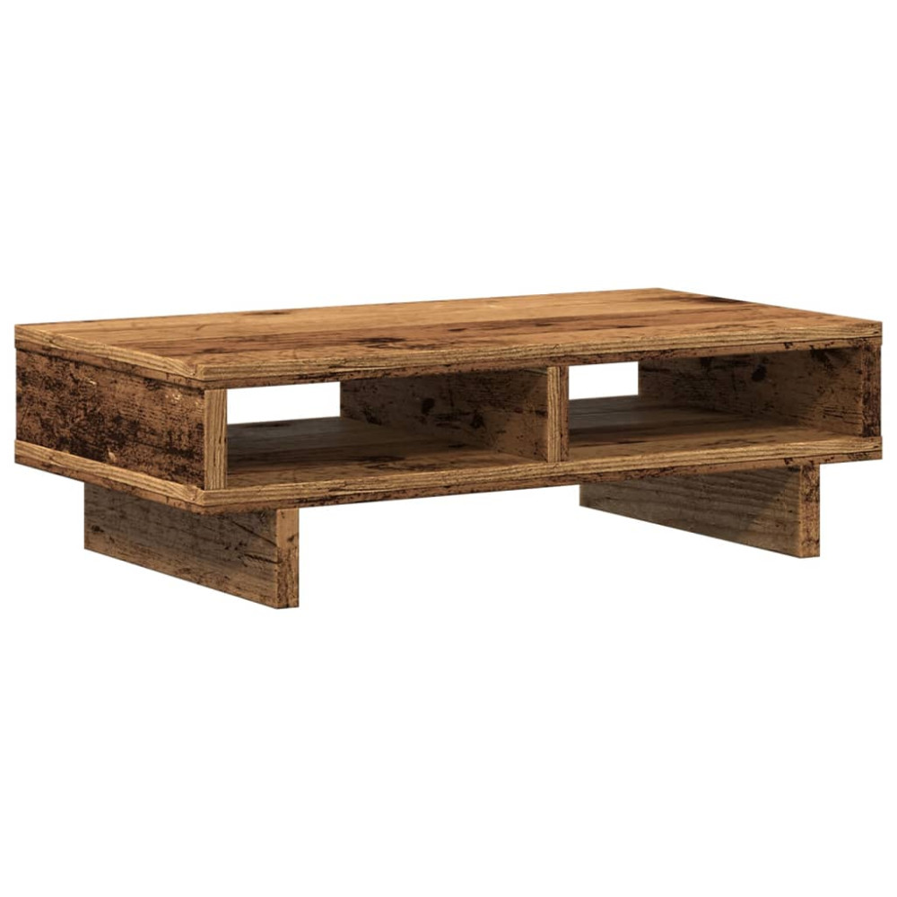 Produktbild för Skärmställ åldrat trä 50x27x15 cm konstruerat trä