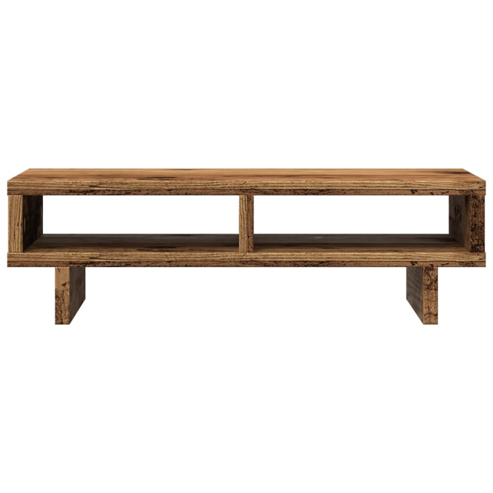 Produktbild för Skärmställ åldrat trä 50x27x15 cm konstruerat trä