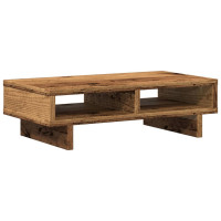 Produktbild för Skärmställ åldrat trä 50x27x15 cm konstruerat trä