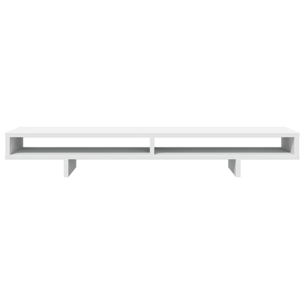 Produktbild för Skärmställ vit 100x27x15 cm konstruerat trä