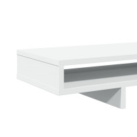 Produktbild för Skärmställ vit 100x27x15 cm konstruerat trä