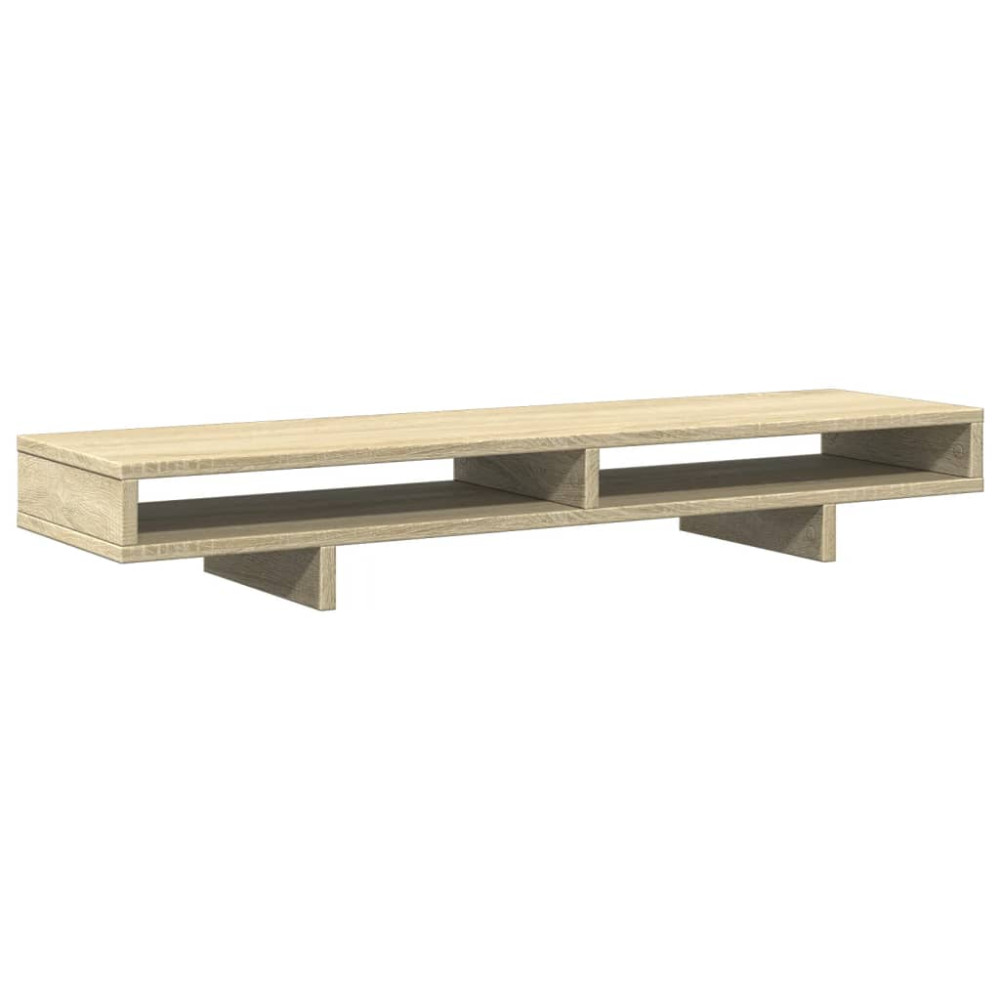 Produktbild för Skärmställ sonoma-ek 100x27x15 cm konstruerat trä