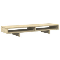 Produktbild för Skärmställ sonoma-ek 100x27x15 cm konstruerat trä