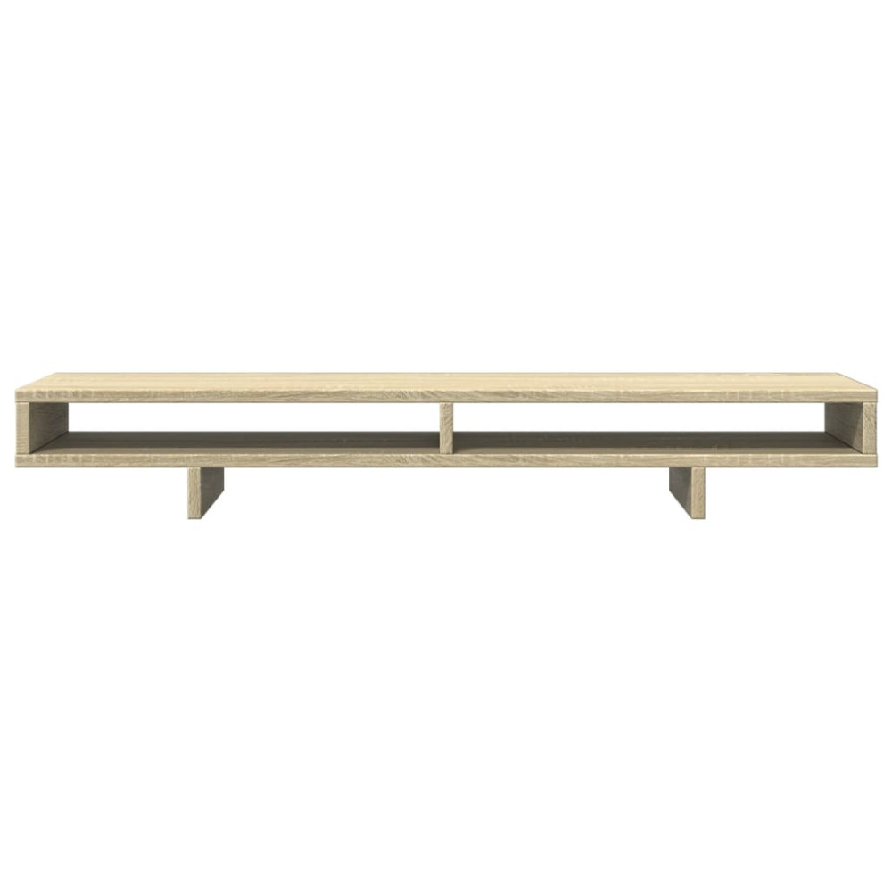 Produktbild för Skärmställ sonoma-ek 100x27x15 cm konstruerat trä