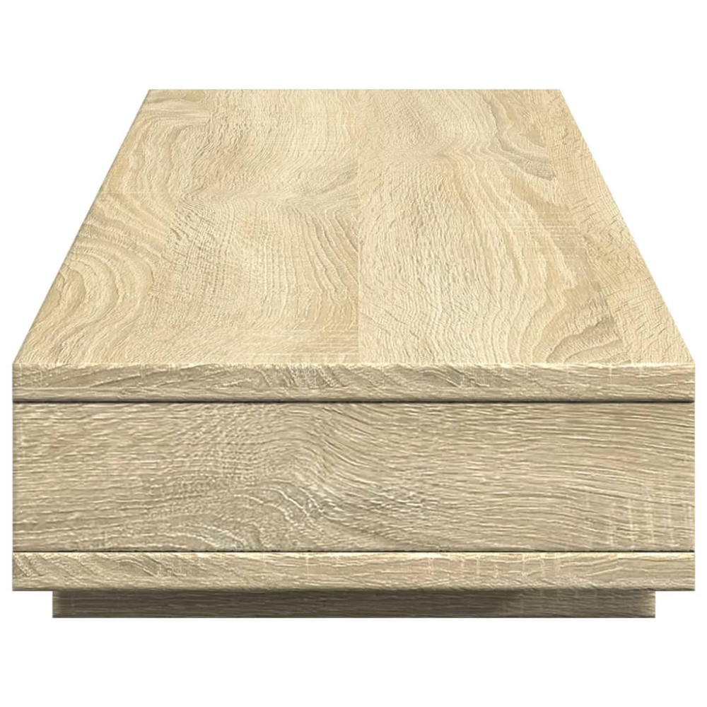 Produktbild för Skärmställ sonoma-ek 100x27x15 cm konstruerat trä