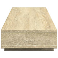 Produktbild för Skärmställ sonoma-ek 100x27x15 cm konstruerat trä