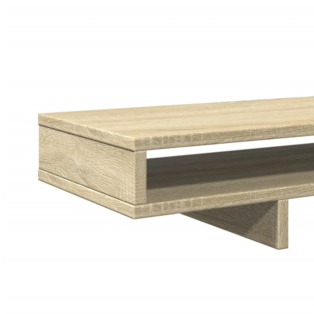 Produktbild för Skärmställ sonoma-ek 100x27x15 cm konstruerat trä