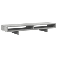 Produktbild för Skärmställ betonggrå 100x27x15 cm konstruerat trä