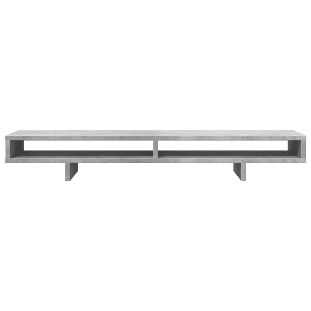 Produktbild för Skärmställ betonggrå 100x27x15 cm konstruerat trä