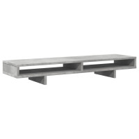 Produktbild för Skärmställ betonggrå 100x27x15 cm konstruerat trä