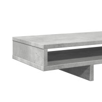 Produktbild för Skärmställ betonggrå 100x27x15 cm konstruerat trä