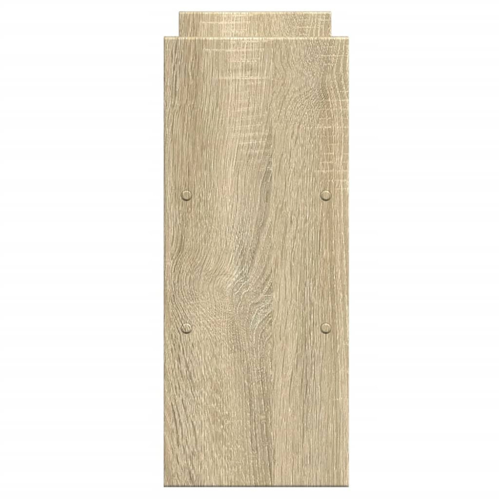 Produktbild för Skrivbordshylla justerbar sonoma-ek 40x17x41 cm konstruerat trä