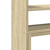 Produktbild för Skrivbordshylla justerbar sonoma-ek 40x17x41 cm konstruerat trä