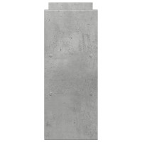 Produktbild för Skrivbordshylla justerbar betonggrå 40x17x41 cm konstruerat trä