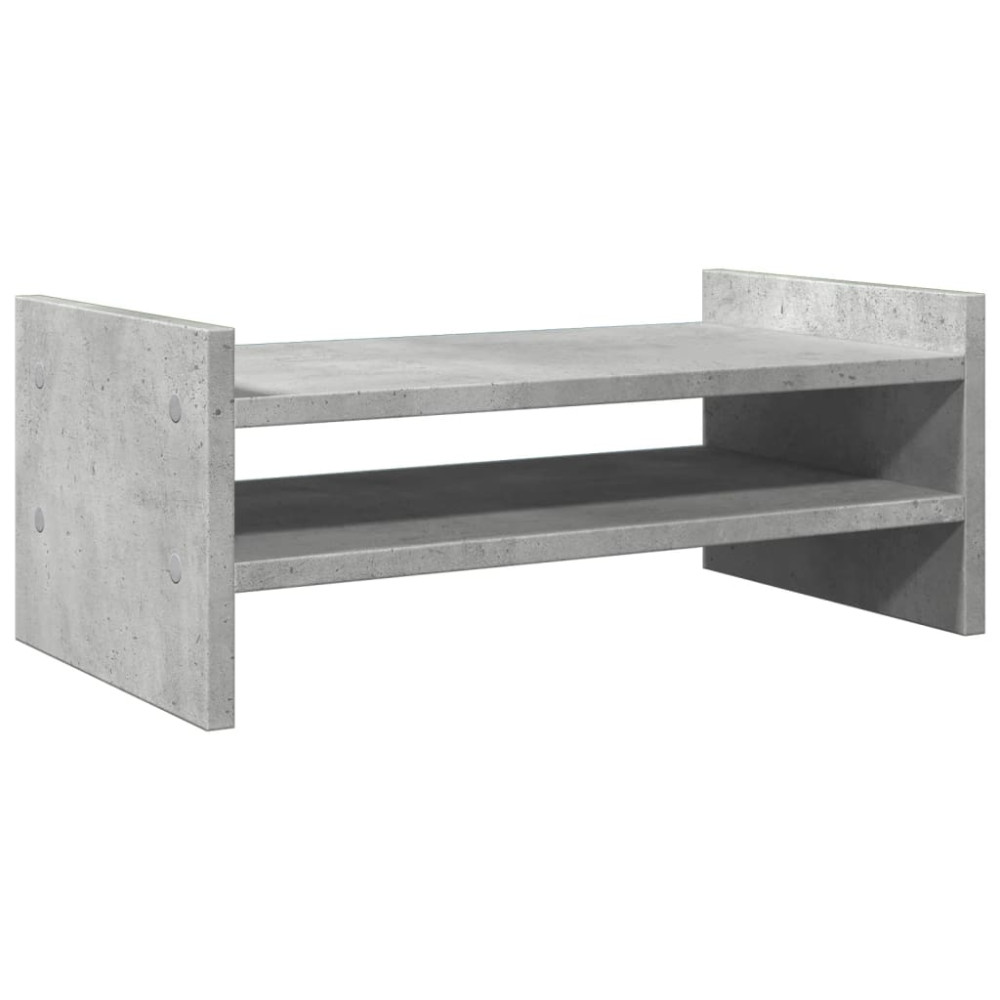 Produktbild för Skärmställ betonggrå 50x27x20 cm konstruerat trä