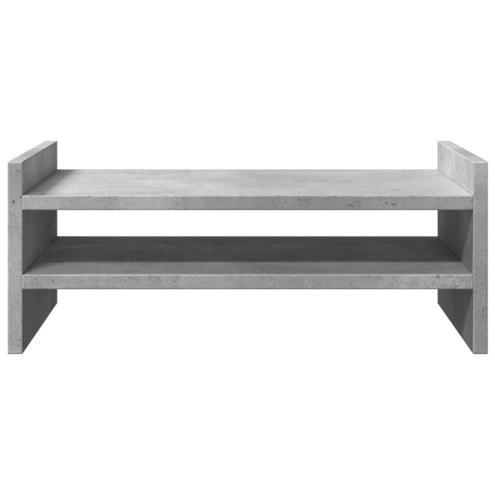 Produktbild för Skärmställ betonggrå 50x27x20 cm konstruerat trä