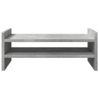 Produktbild för Skärmställ betonggrå 50x27x20 cm konstruerat trä