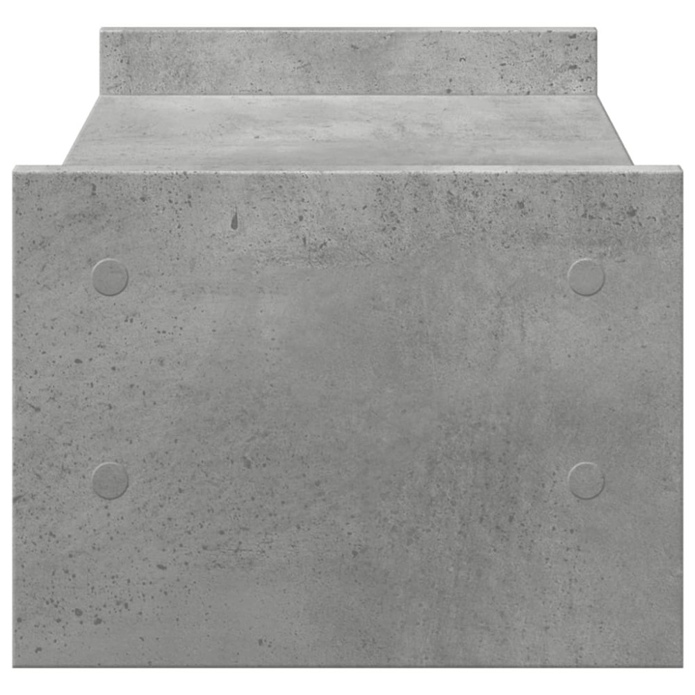 Produktbild för Skärmställ betonggrå 50x27x20 cm konstruerat trä