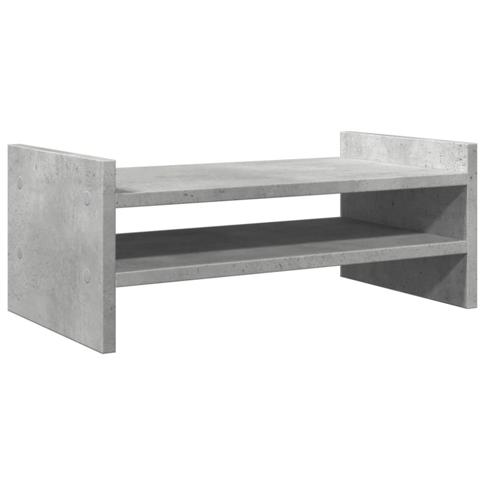 Produktbild för Skärmställ betonggrå 50x27x20 cm konstruerat trä